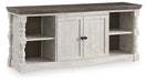 Havalance - Extra Large TV Stand - 2 Doors - Brown / Beige - Simple Home Plus