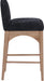 Waldorf - Chenille Stool With Natural Legs - Simple Home Plus