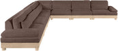 Turin - Chenille Fabric Upholstered Modular Sectional - Brown - Simple Home Plus