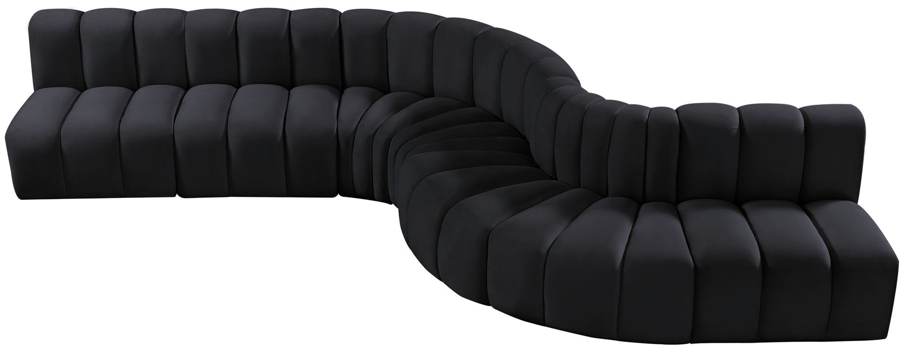 Arc - Velvet 7 Piece Modular Sofa - Simple Home Plus