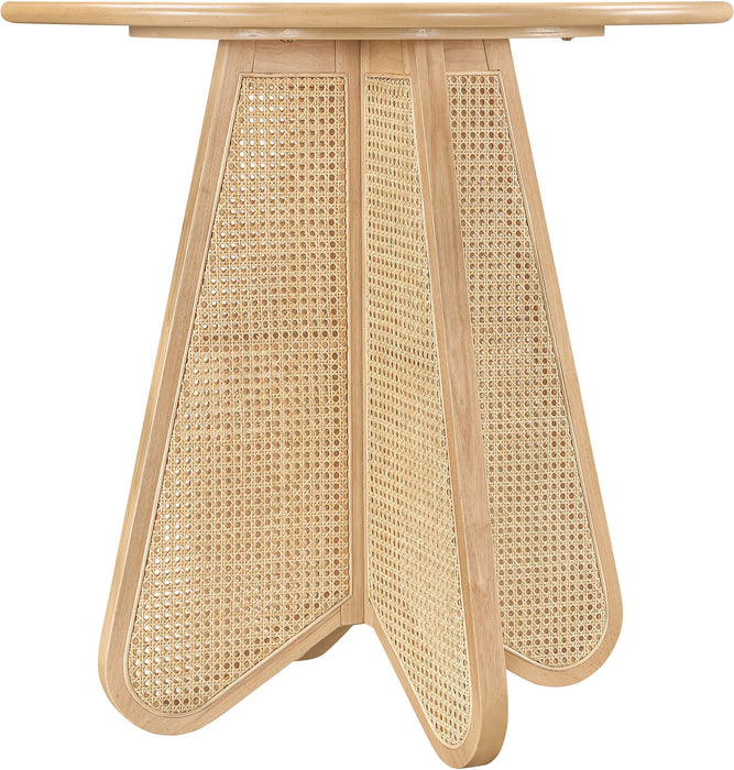 Butterfly - Solid Wood And Natural Cane Table With Natural Top - Simple Home Plus