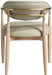 Riccio - Dining Arm Chair (Set of 2) - Natural And Gold Frame - Simple Home Plus