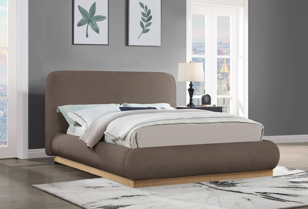 Rigby - Linen Bed With Natural Base - Simple Home Plus