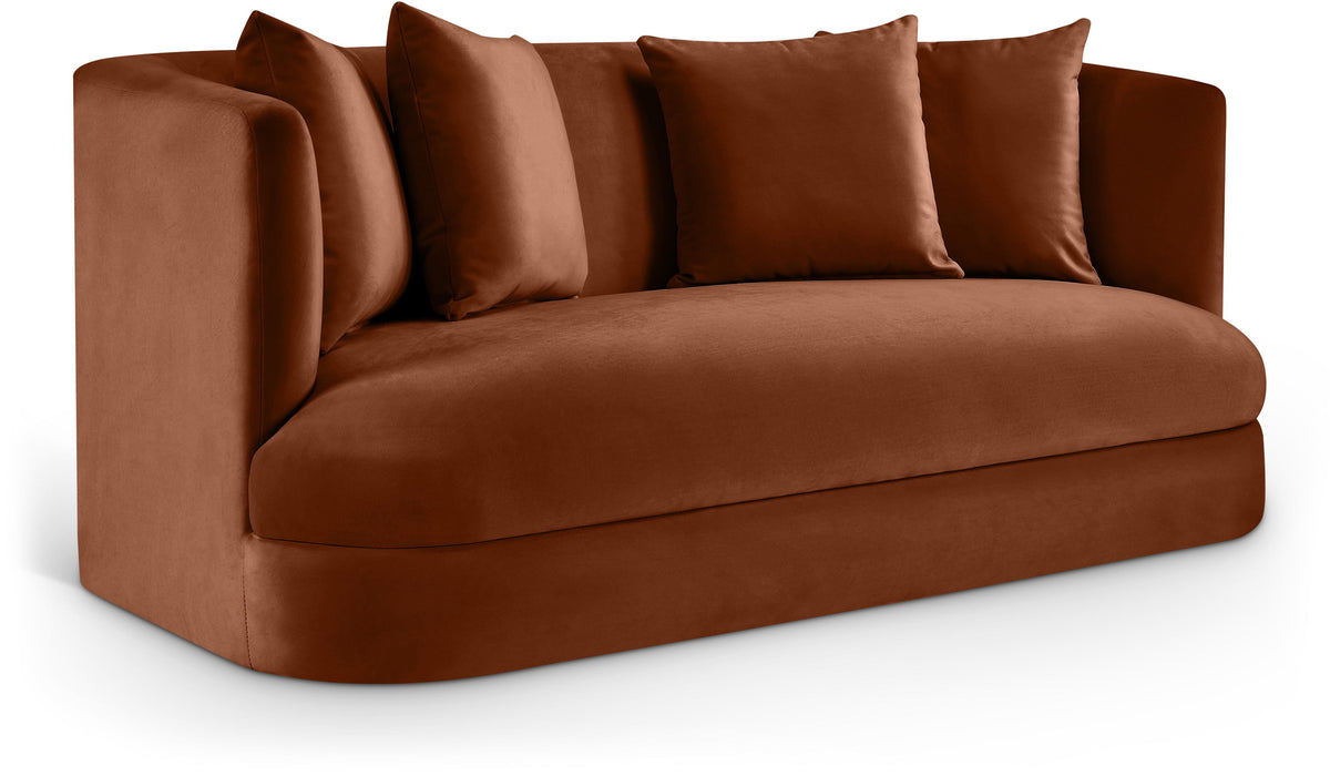 Alder - Loveseat - Cognac - Simple Home Plus