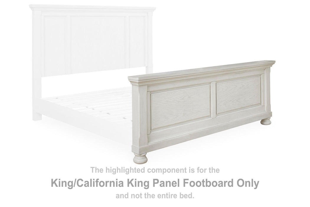 Robbinsdale - King/Cal King Panel Footboard - Antique White - Simple Home Plus