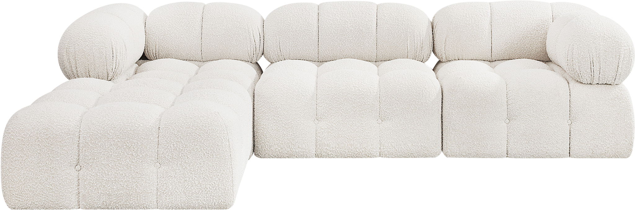 Ames - 4 Piece Fabric Modular Sectional - Simple Home Plus