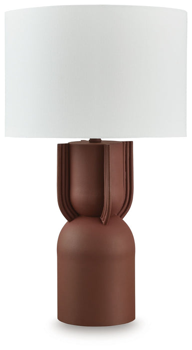 Rowandale - Brick Red - Metal Table Lamp - Simple Home Plus