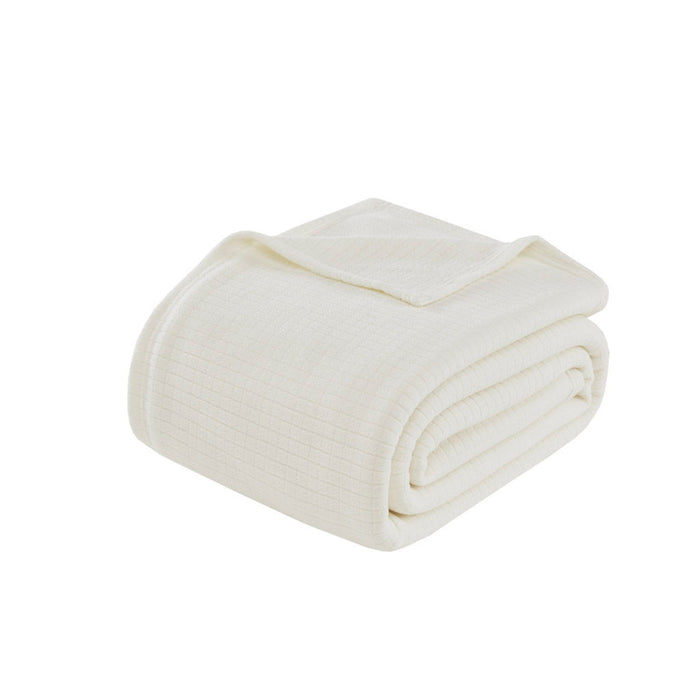 Microfleece - Twin Blanket - Ivory - Simple Home Plus
