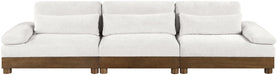 Turin - Chenille Fabric Upholstered Modular Sectional - Cream - Simple Home Plus