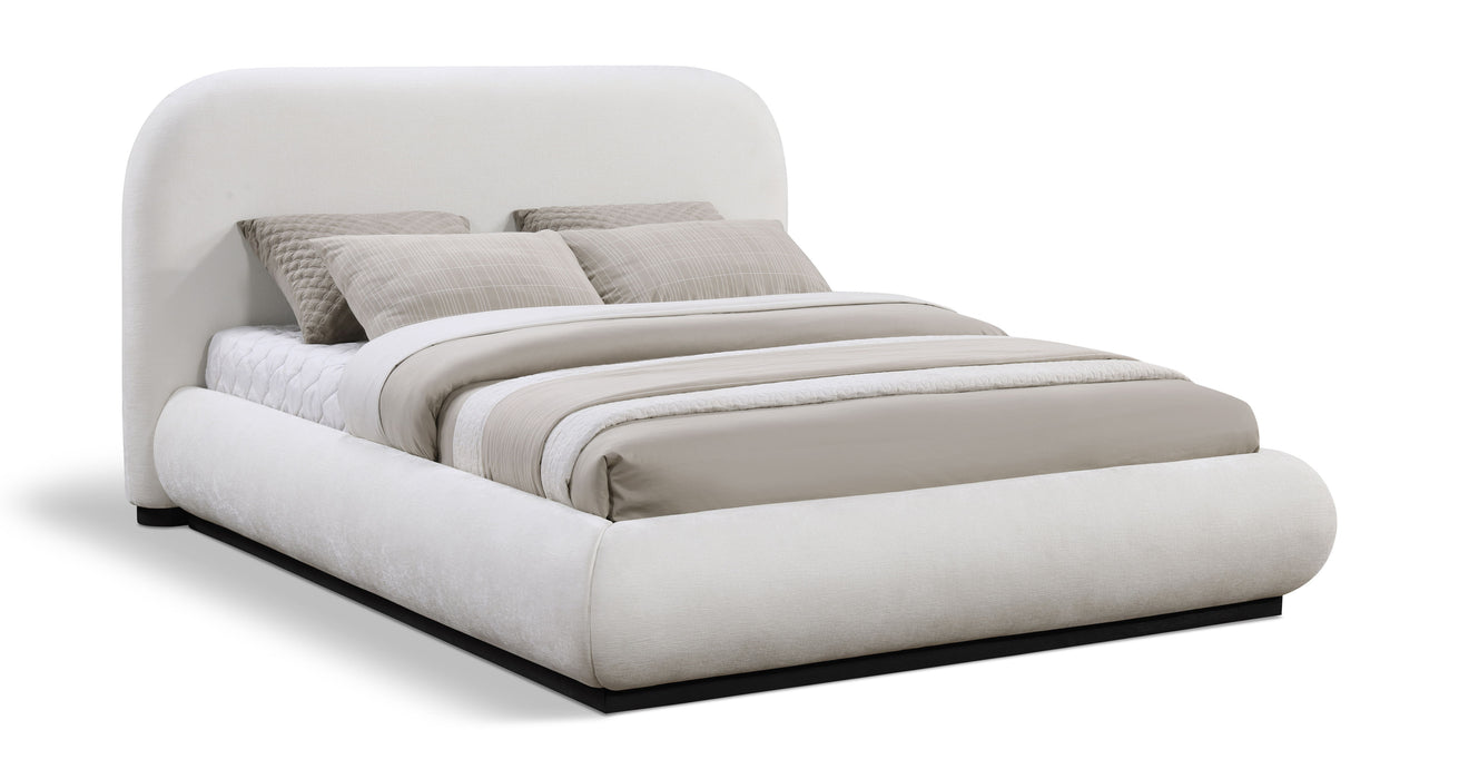 Vaughn - Chenille Bed With Black Base - Simple Home Plus