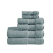 Turkish - 6 Piece Bath Towel Set - Blue - Simple Home Plus