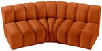 Arc - Velvet 3 Piece Modular Corner Sofa - Simple Home Plus