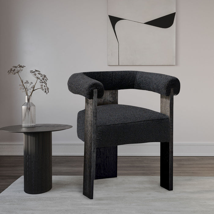 Barrel - Dining Chair - Black Legs - Simple Home Plus