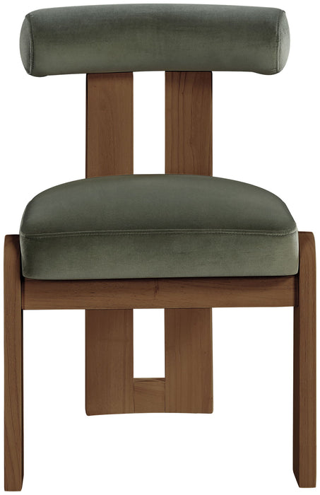 Arienzo - Performance Fabric Upholstered Dining Chair (Set of 2) - Walnut Base - Simple Home Plus