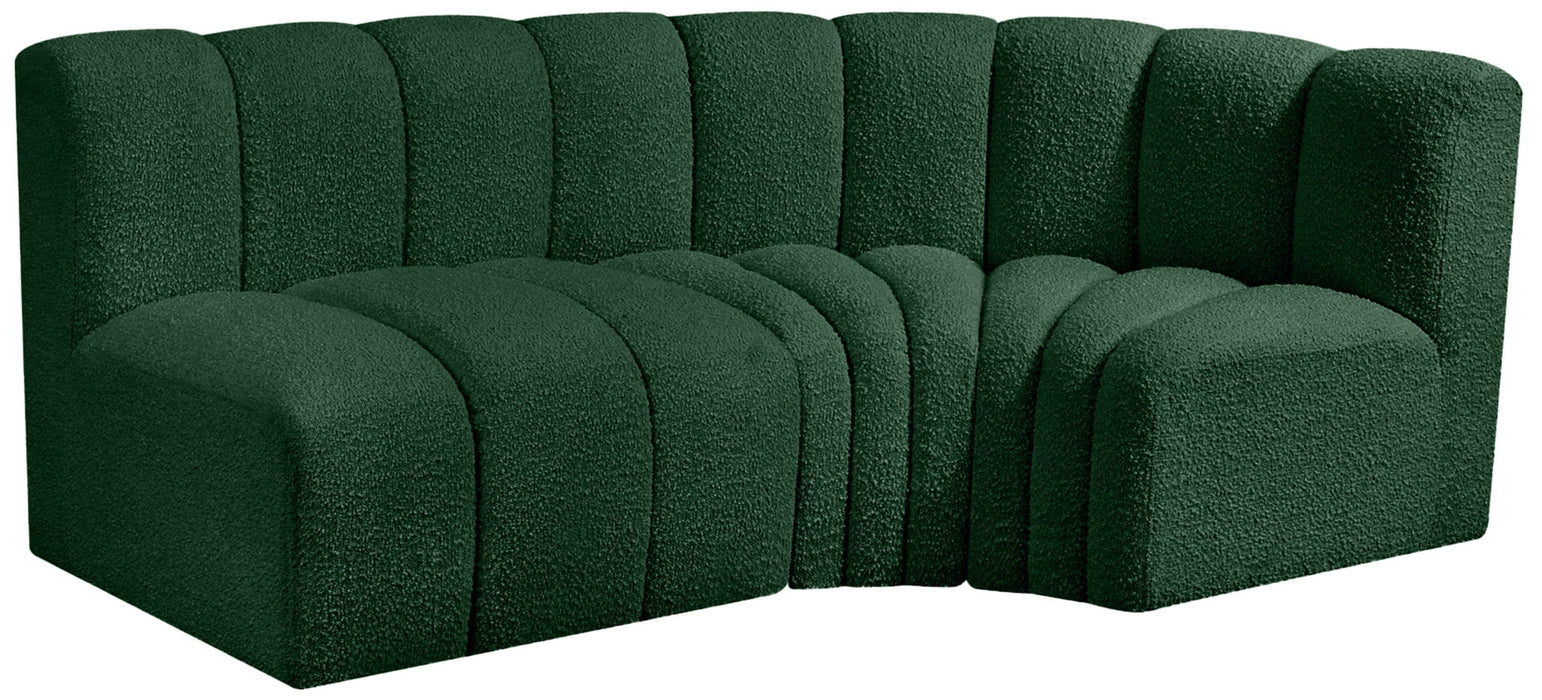 Arc - Boucle Fabric 3 Piece Sofa - Simple Home Plus