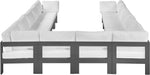 Nizuc - Outdoor Patio 12 Piece Modular Sectional With Gray Frame - Simple Home Plus