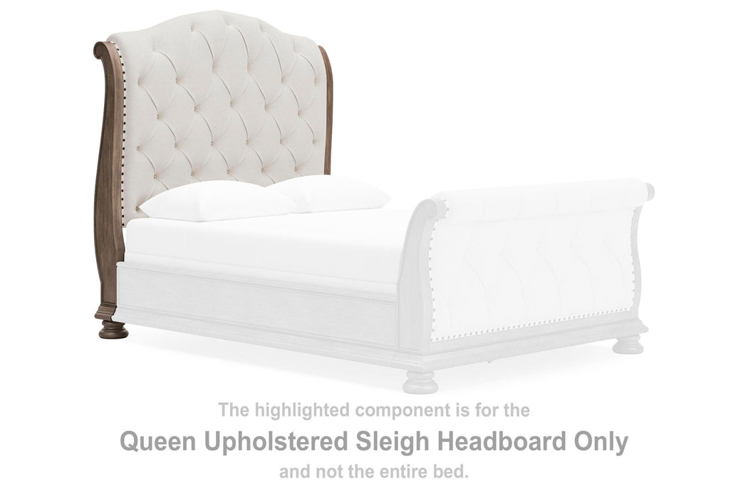 Ardenfield - Queen Upholstered Sleigh Headboard - Light Brown - Simple Home Plus