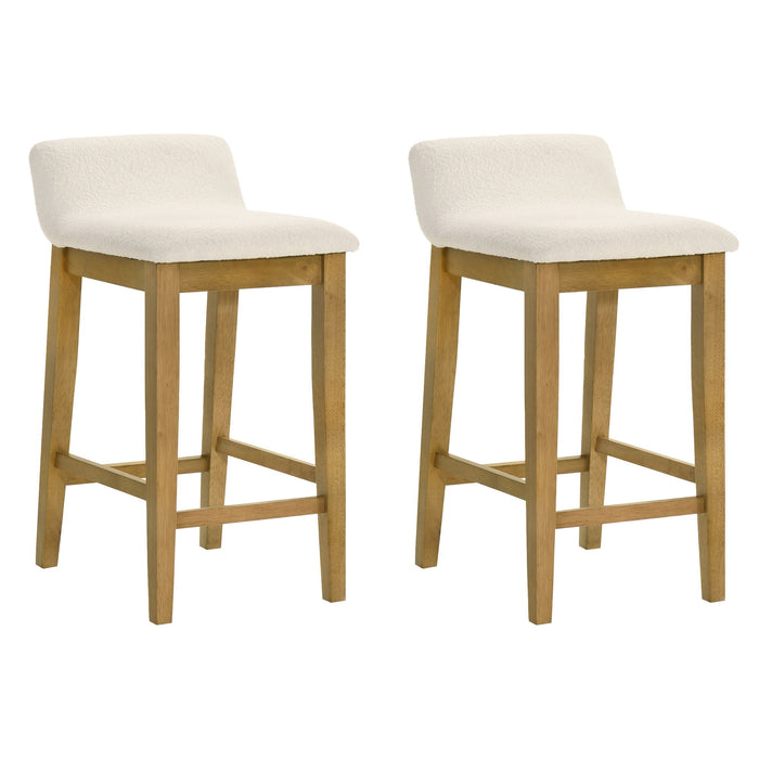 Annikah - Modern Transitional Wood Counter Height Kitchen Bar Stool - Simple Home Plus