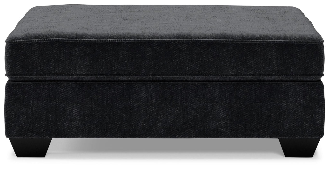 Lavernett - Charcoal - Oversized Accent Ottoman - Simple Home Plus