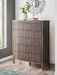 Pamytta - Brown - Five Drawer Wide Chest - Simple Home Plus