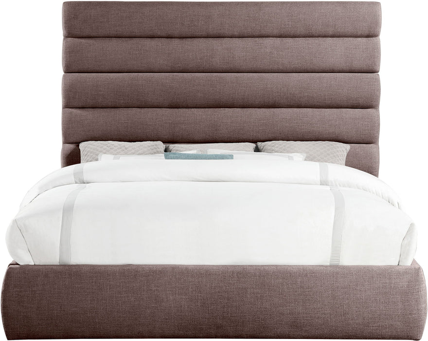 Adam - Linen Fabric Bed With 70.5" Headboard - Simple Home Plus