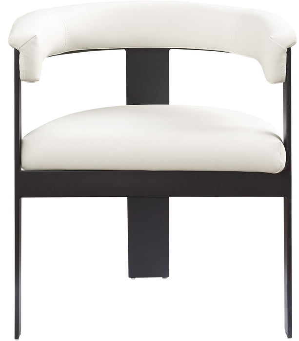 Romeo - Faux Leather Dining Chair With Black Base (Set of 2) - Simple Home Plus