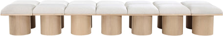 Pavilion - 14 Piece Modular Bench With Natural Base - Simple Home Plus