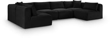 Shaggy - 6 Piece Modular U-Shaped Armless Sectional - Simple Home Plus