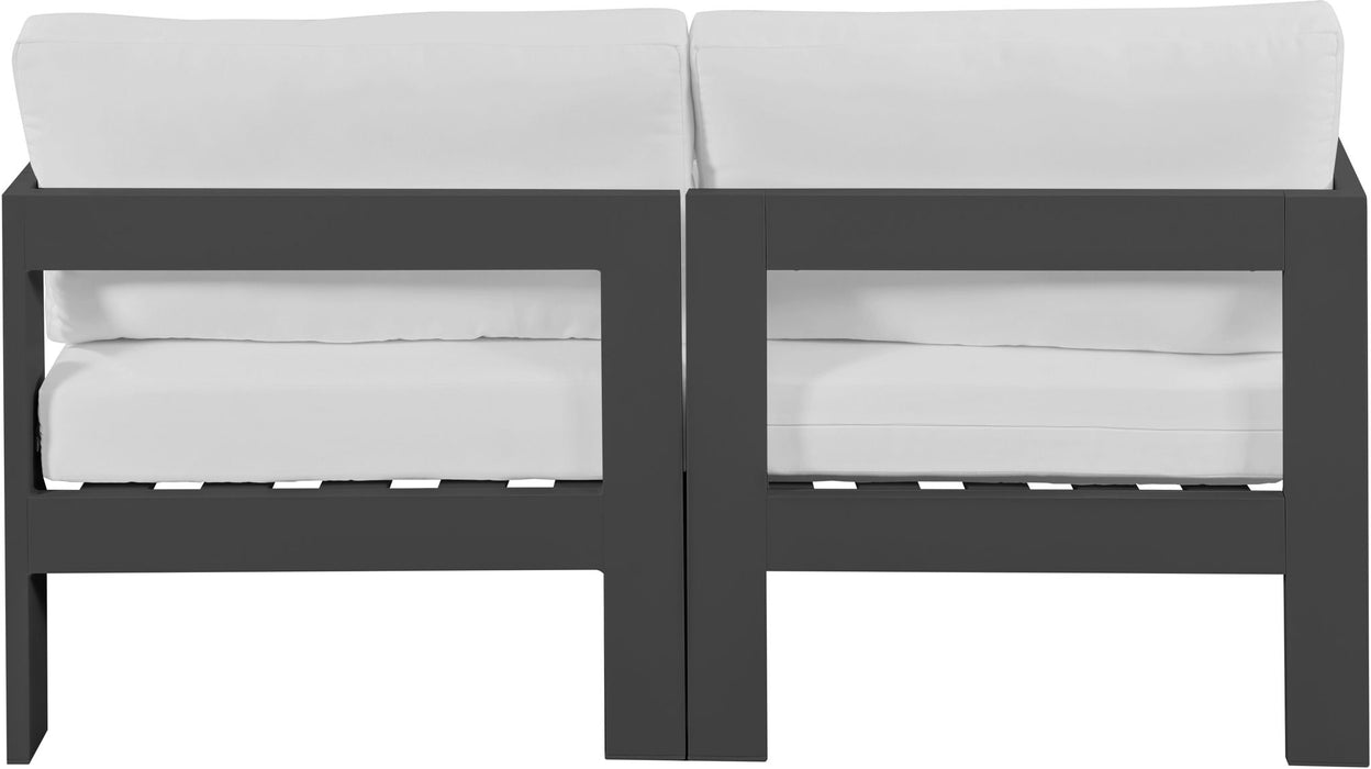 Nizuc - Outdoor Patio 2 Seat Modular Sofa With Gray Frame - Simple Home Plus