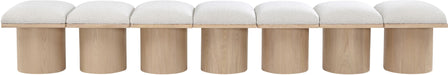 Pavilion - 7 Piece Modular Bench With Natural Base - Simple Home Plus