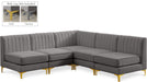 Alina - 5 Piece Armless Sectional - Simple Home Plus