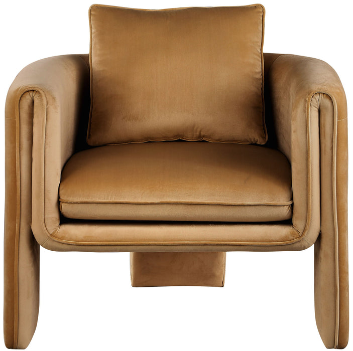 Sloan - Accent Chair - Saddle - Simple Home Plus