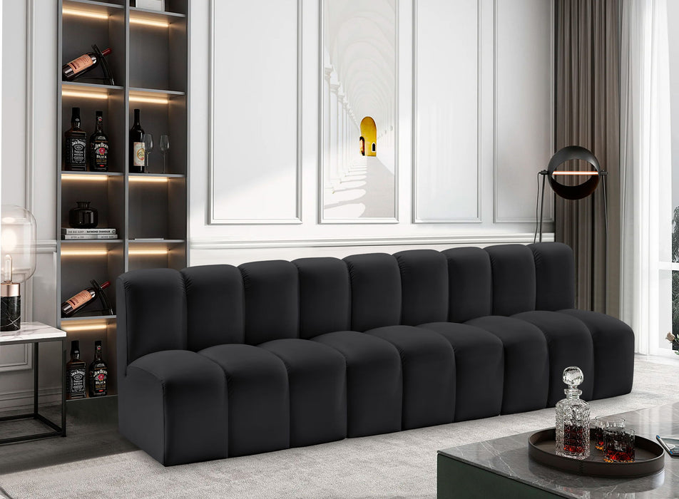 Arc - Faux Leather 3 Seats Modular Sofa - Simple Home Plus