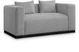 Alfie - Linen Textured Fabic Loveseat - Simple Home Plus