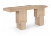 Anzio - Oak Veneer And Solid Wood Console Table - Simple Home Plus
