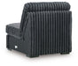 Midnight-Madness - Armless Chair - Gunmetal - Simple Home Plus
