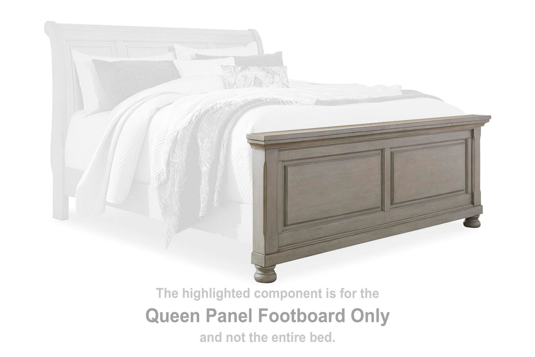 Lettner - Queen Panel Footboard - Light Gray - Simple Home Plus