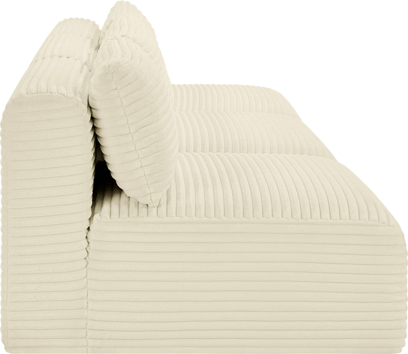 Shaggy - 3 Seat Modular Armless Sofa - Simple Home Plus