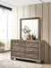Kauffman - 6-Drawer Dresser with Mirror - Simple Home Plus