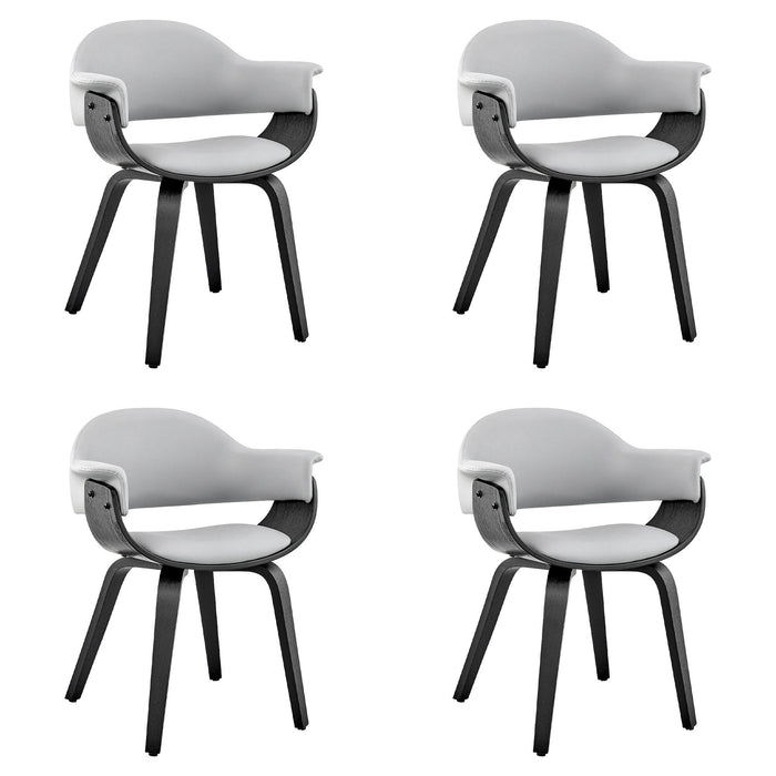 Adalyn - Dining Room Accent Chair With Black Frame - Simple Home Plus