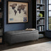 Shandra - Tufted Top Soft Close Storage Bench - Charcoal - Simple Home Plus