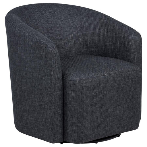Mossbrook - Fabric Upholstered Swivel Accent Chair - Simple Home Plus