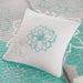 Lola - 6 Piece Reversible Printed Coverlet Set - Aqua - Simple Home Plus