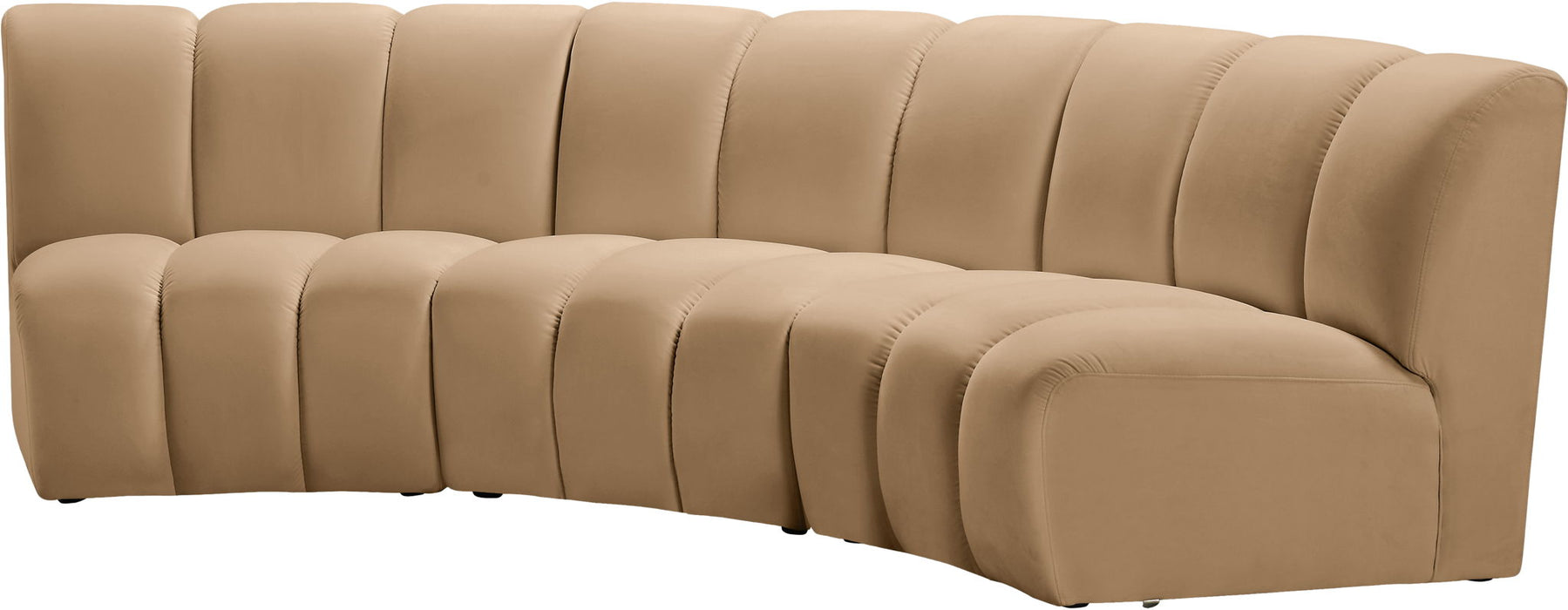 Infinity - 3 Piece Modular Sectional - Camel - Simple Home Plus