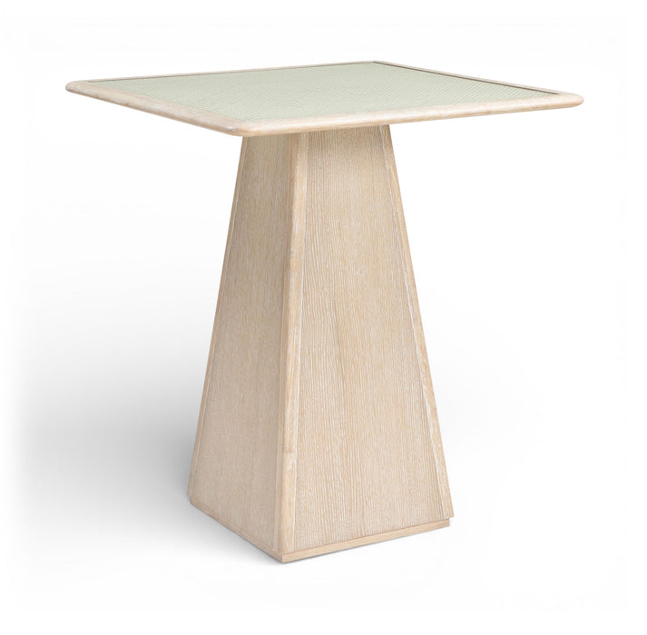 Atrium - Glass Top And Wood Base Dining Table - Simple Home Plus