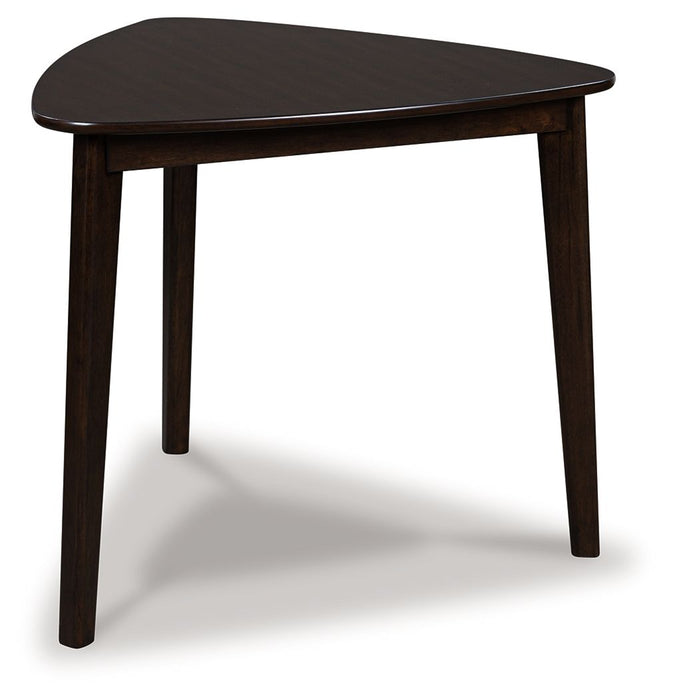 Mallenette - Merlot - Triangle Dining Room Table - Simple Home Plus