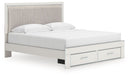 Zuraleus - Upholstered Panel Platform Storage Bed - Simple Home Plus