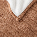 Marbled Sherpa - Heated Throw - Brown - Simple Home Plus