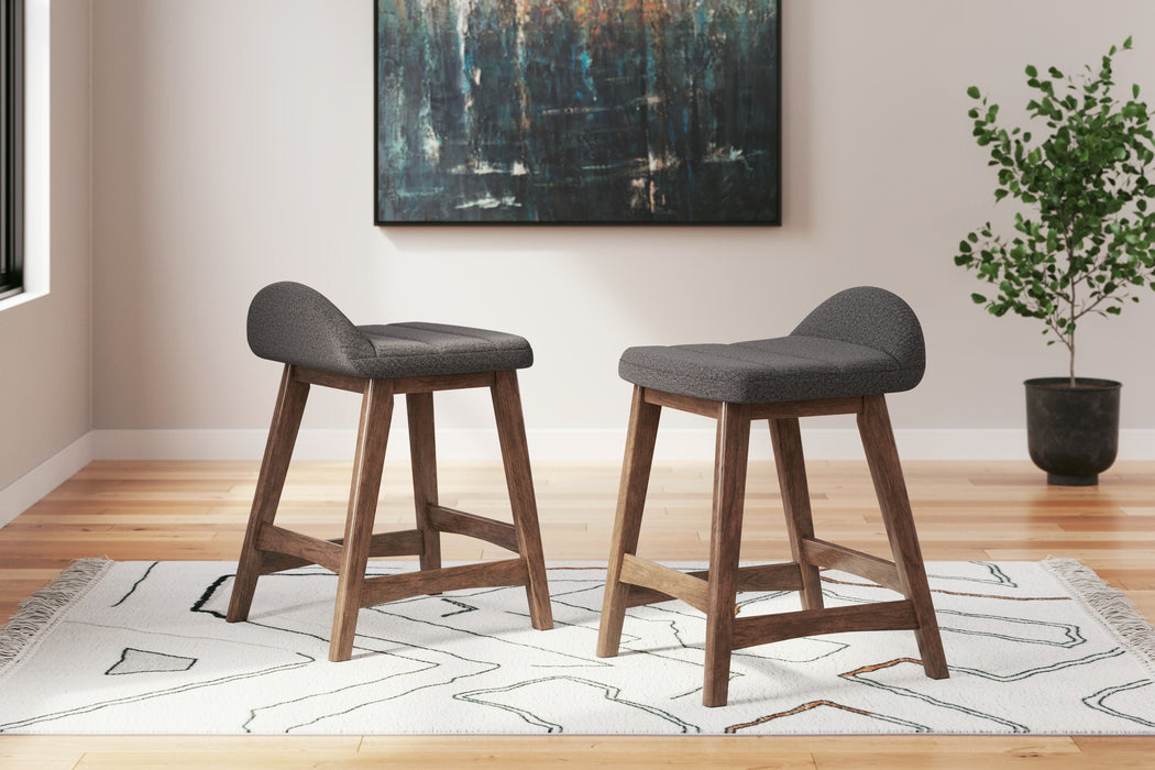 Lyncott - Upholstered Barstool (Set of 2) - Simple Home Plus