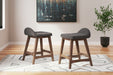 Lyncott - Upholstered Barstool (Set of 2) - Simple Home Plus